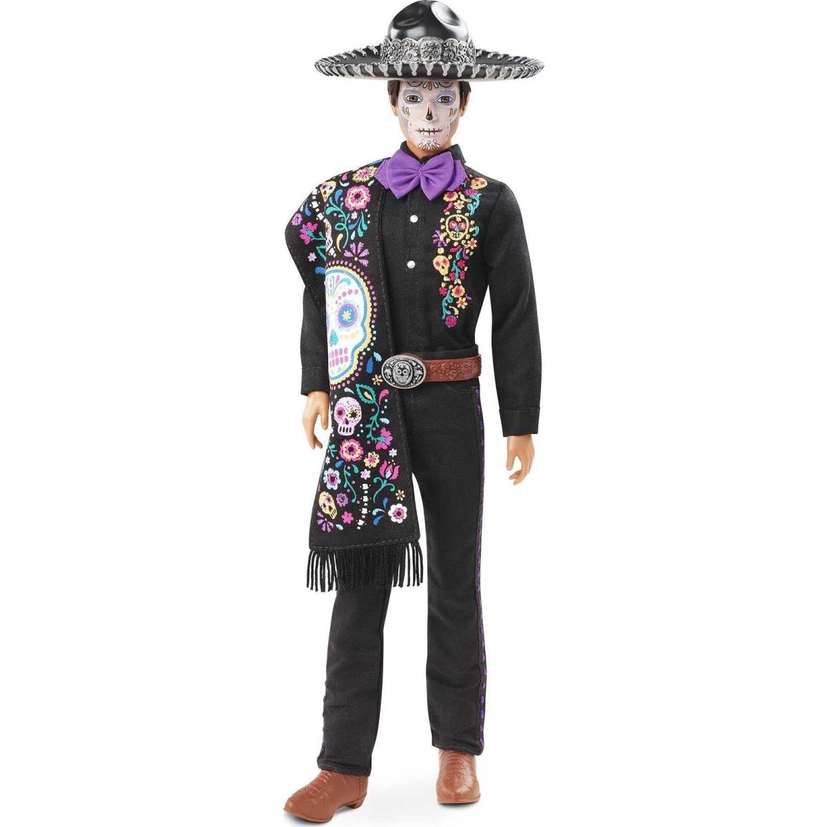 Barbie 2021 Dia De Muertos Ken Doll 12-in Wearing Embroidered Shirt Serape