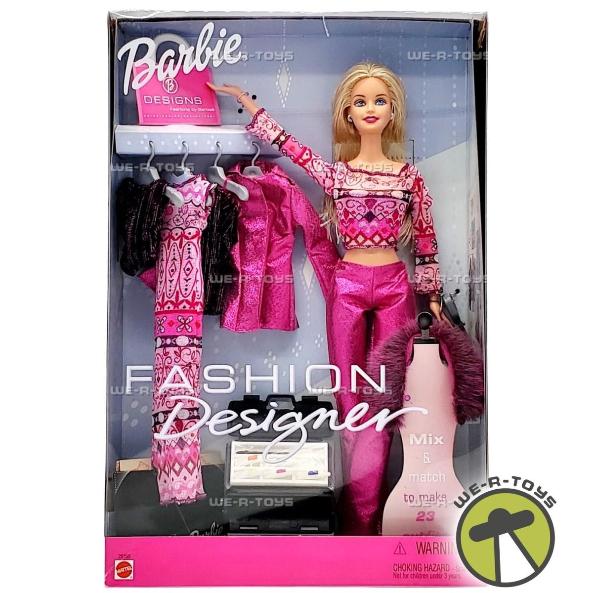 Barbie Fashion Designer Doll with Fashion to Mix and Match 2000 Mattel 29399