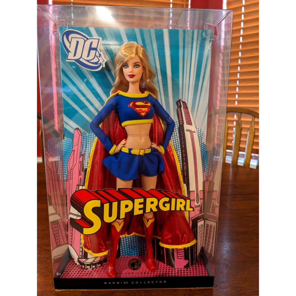 Barbie Doll Collector DC Comics Supergirl Silver Label Nrfb L9639 2008