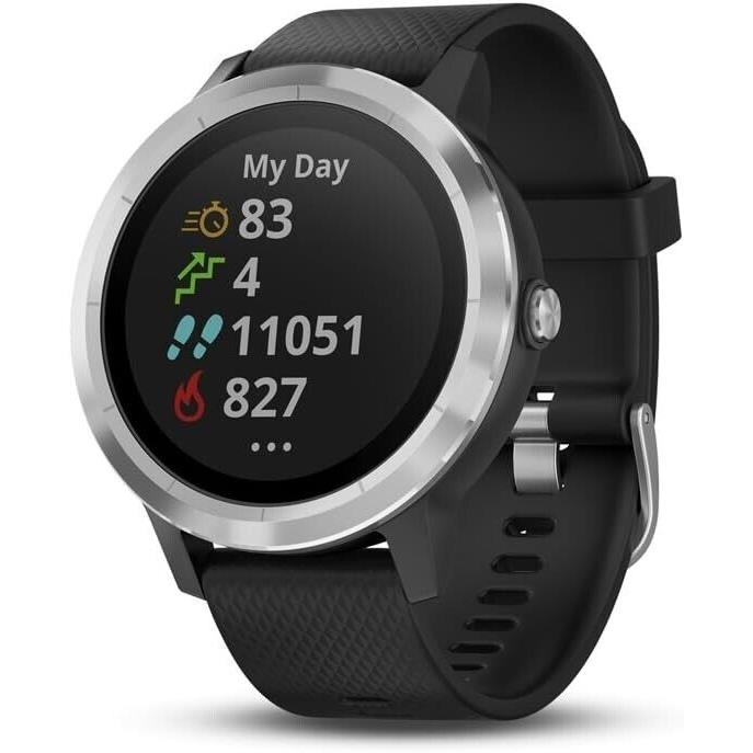 Garmin Vivoactive 3 Gps Smartwatch Black Contactless Payments Sports Apps - Band: Black