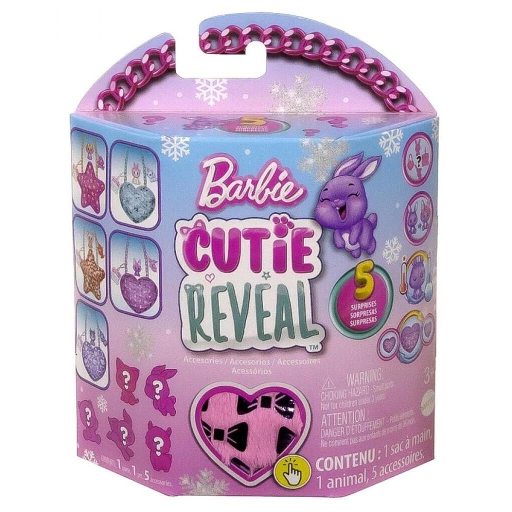 Mattel Barbie Cutie Reveal Pink Heart Plush Purse HKR38