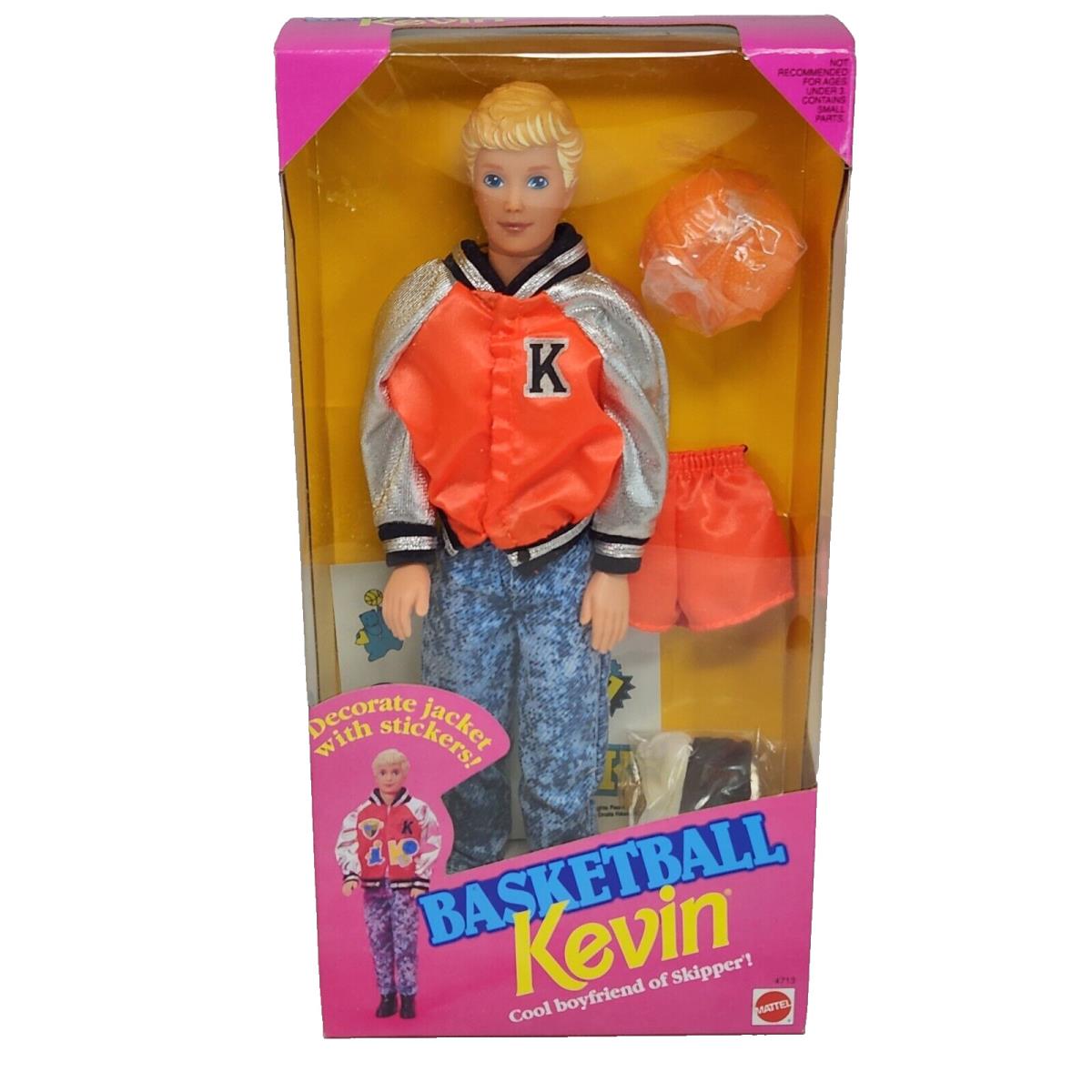 Vintage 1992 Basketball Kevin Barbie Doll 4713 Mattel IN Box