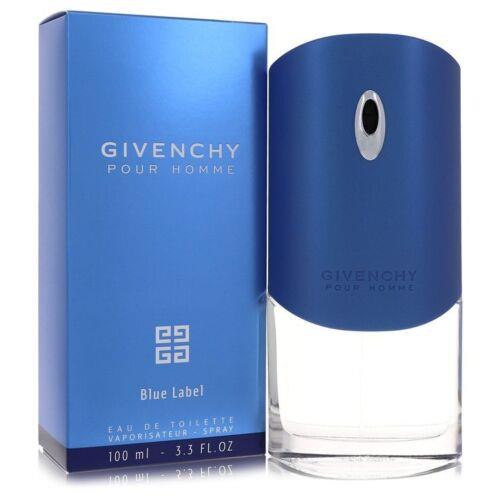 Givenchy Blue Label Eau De Toilette Spray 3.3 oz Cologne Men Fragrance