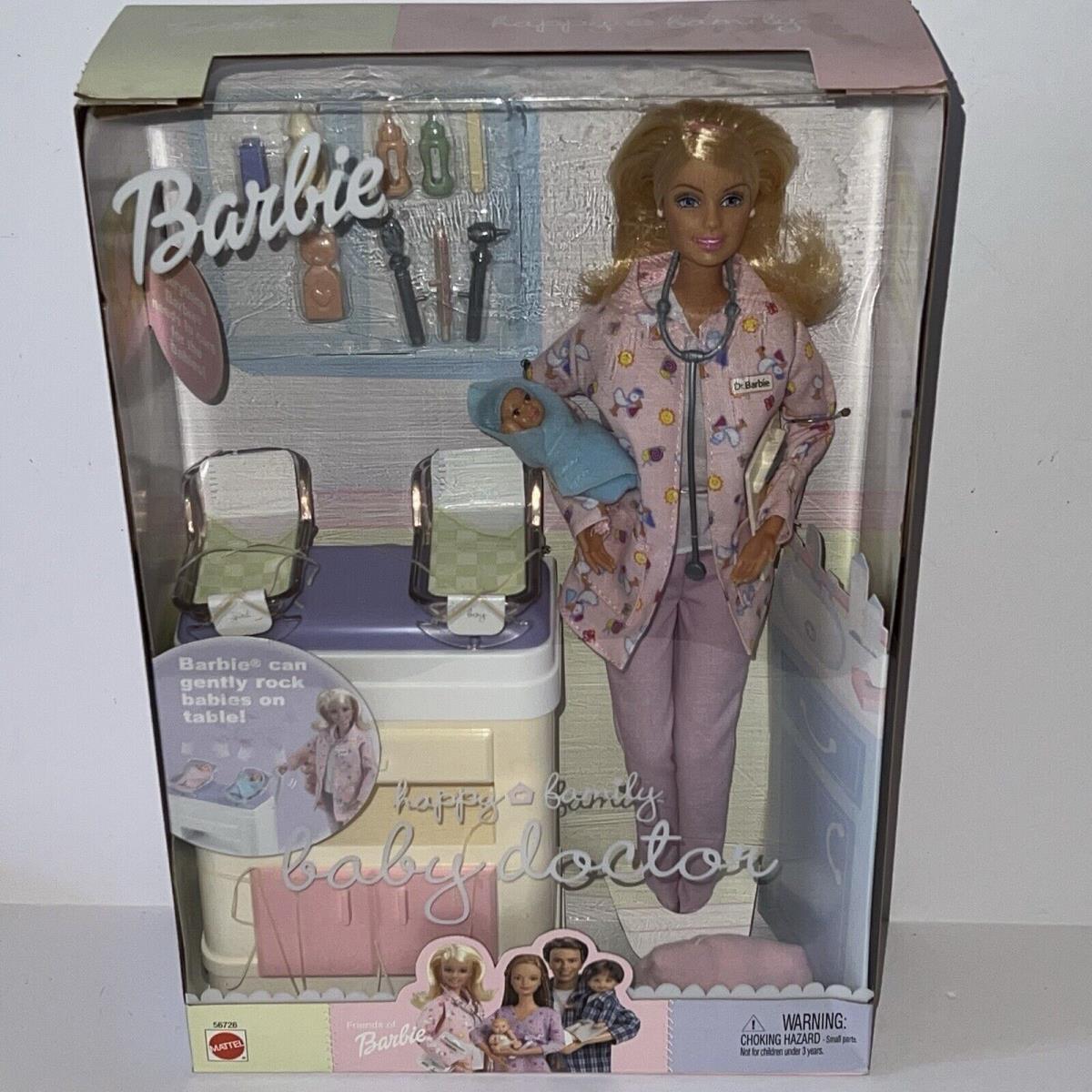 Mattel Caucasian Happy Family Baby Doctor Barbie Doll Item 56726 C2