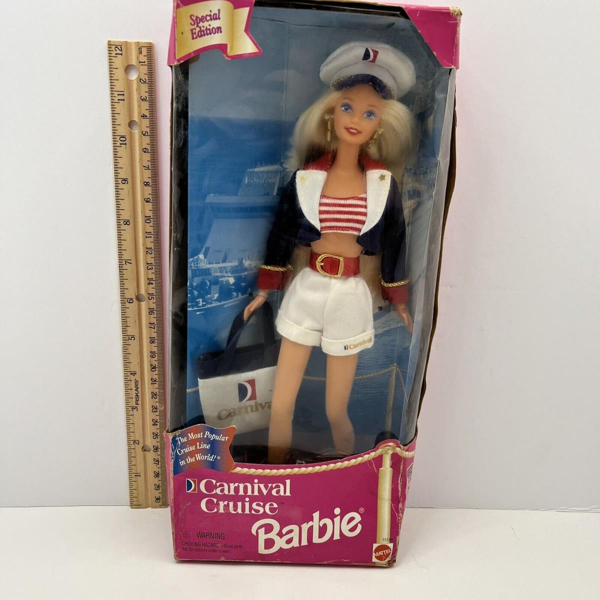 Vintage 1997 Barbie Carnival Cruise Ship Line Doll Special Edition