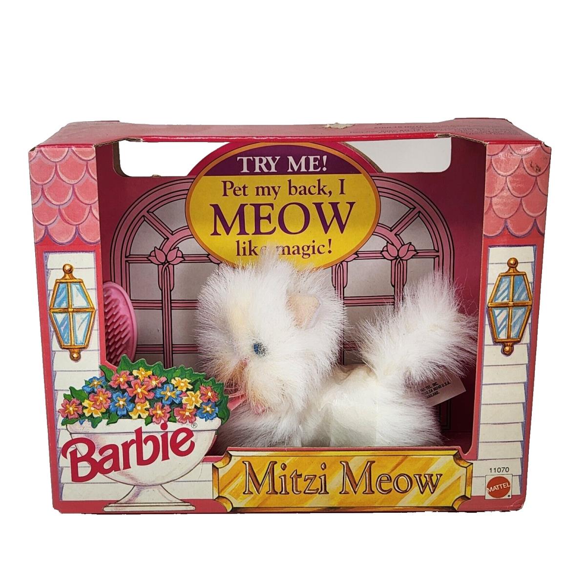 Vintage 1993 Barbie Mitzi Meow White Kitty Cat Nrfb Mattel 11209