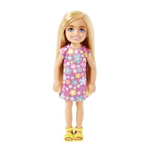 Mattel Barbie Chelsea Doll Small Doll Wearing Purple Flowered Dress HKD89