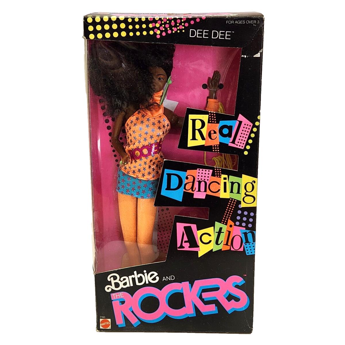 Vintage 1986 Barbie and The Rockers 3160 Real Dancing Dee Dee Doll