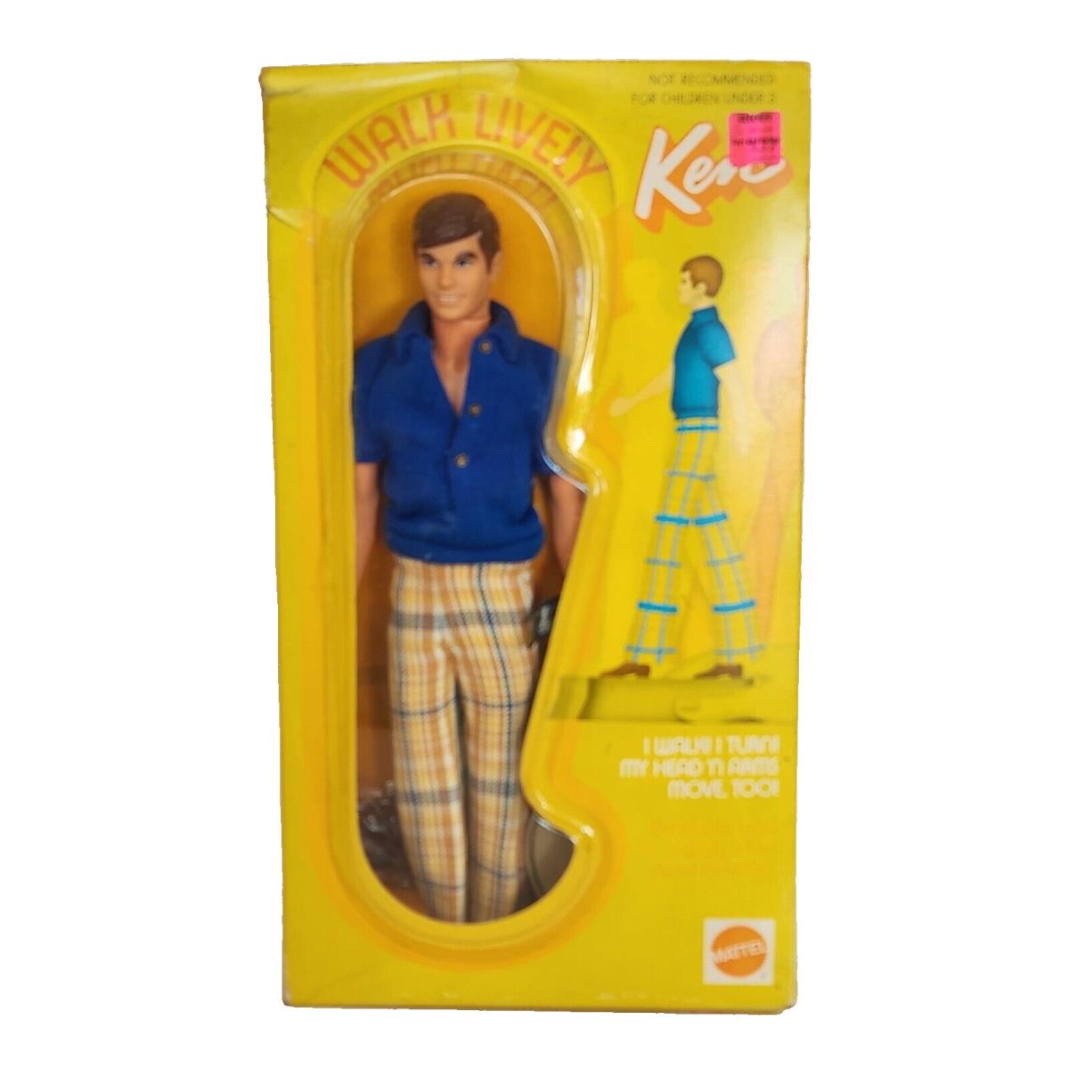 Vintage 1971 Mattel Walk Lively Ken Doll 1184 Barbie