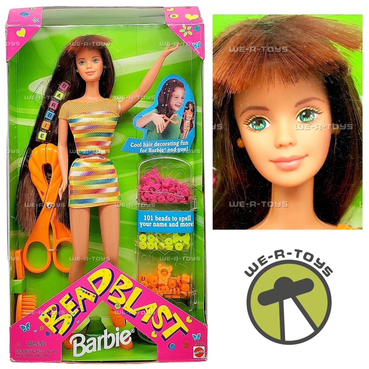 Barbie Bead Blast Doll Auburn Hair 1997 Mattel 18890