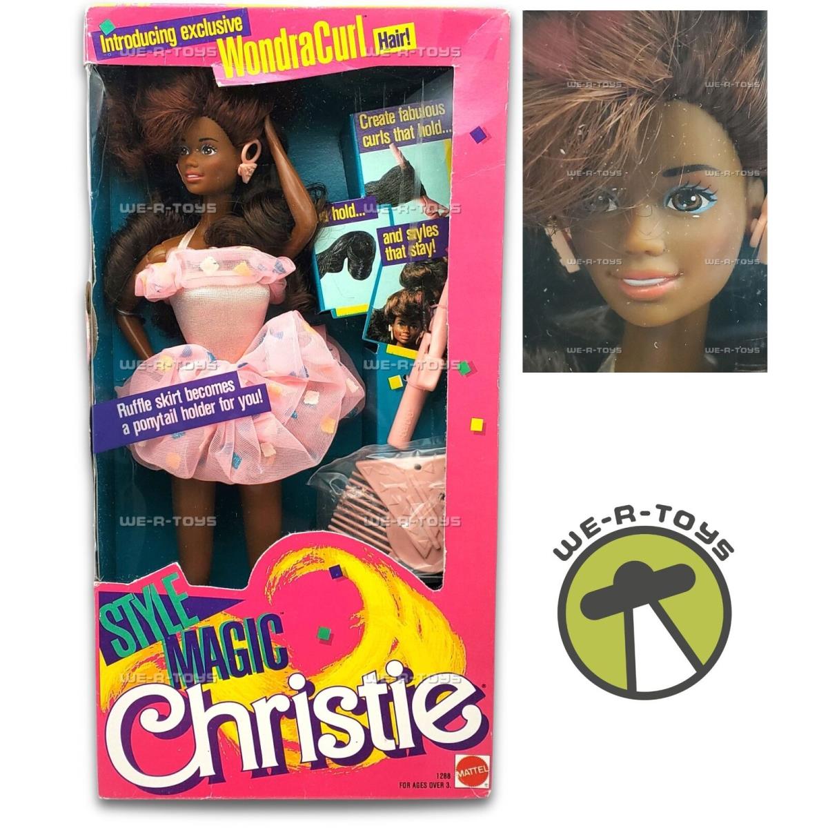 Barbie Style Magic Christie Doll with Wondracurl Hair AA 1988 Mattel 1288