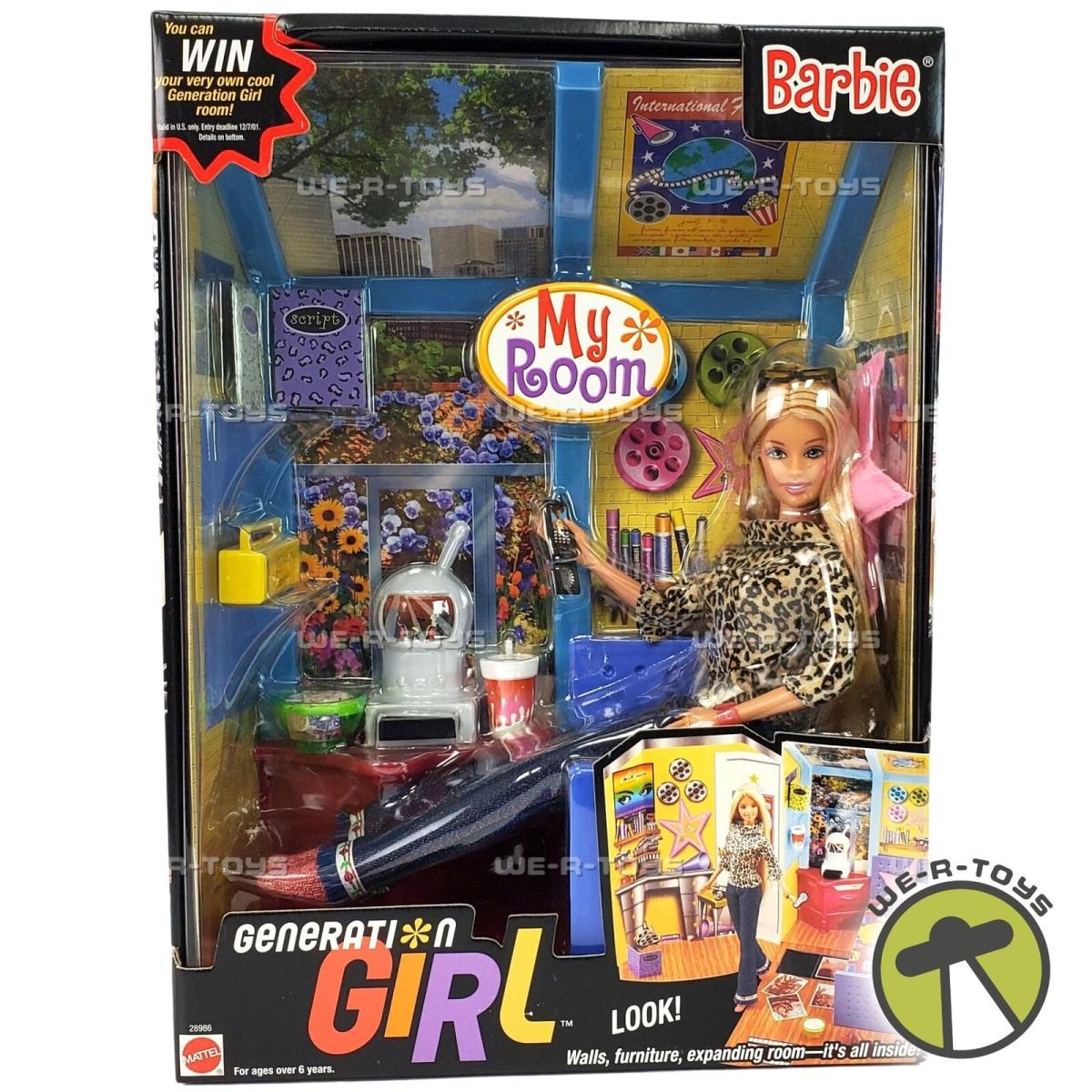 Barbie My Room Generation Girl Doll Accessories 2000 Mattel 28986 Nrfp