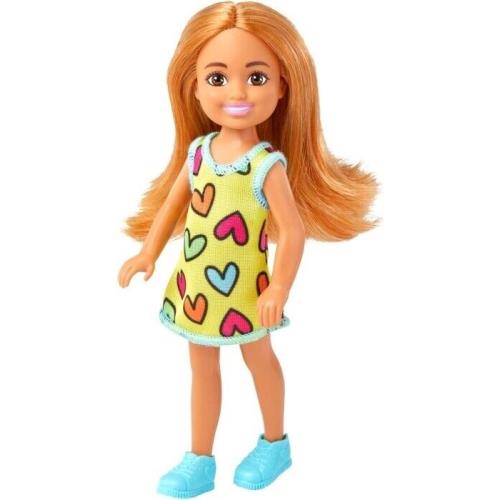 Mattel Barbie Chelsea Doll Wearing Removable Heart-print Dress HNY57