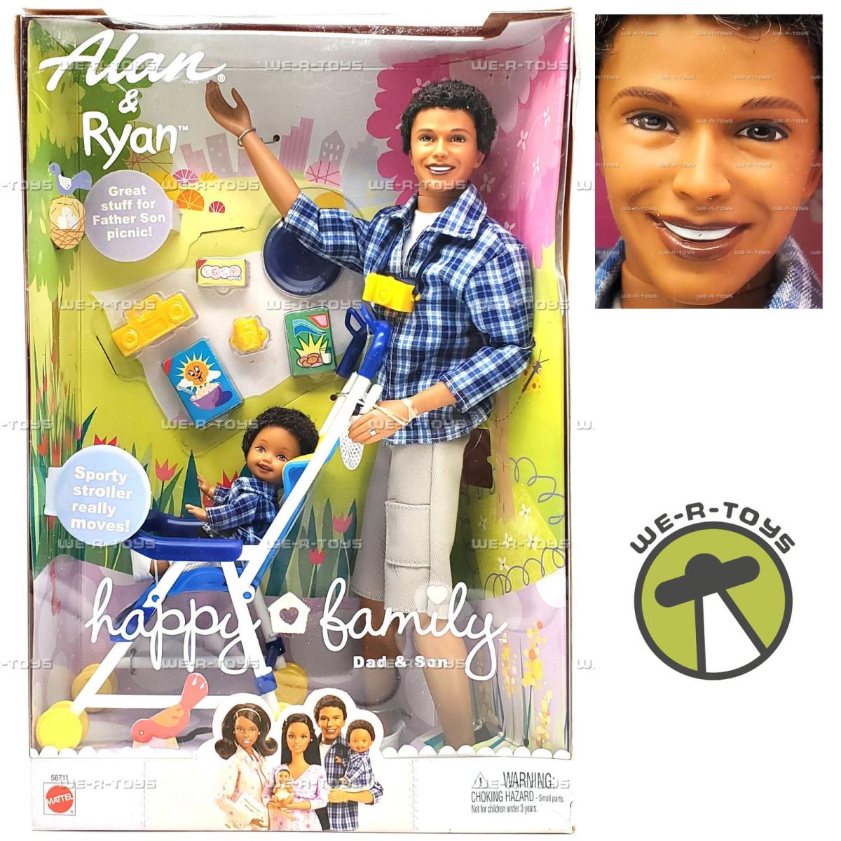 Barbie Happy Family Alan Ryan Dad and Son Dolls AA 2002 Mattel 56711