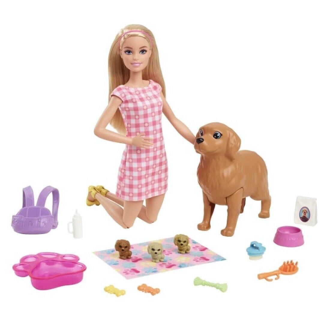 Mattel Barbie Doll Newborn Pups Playset HCK75