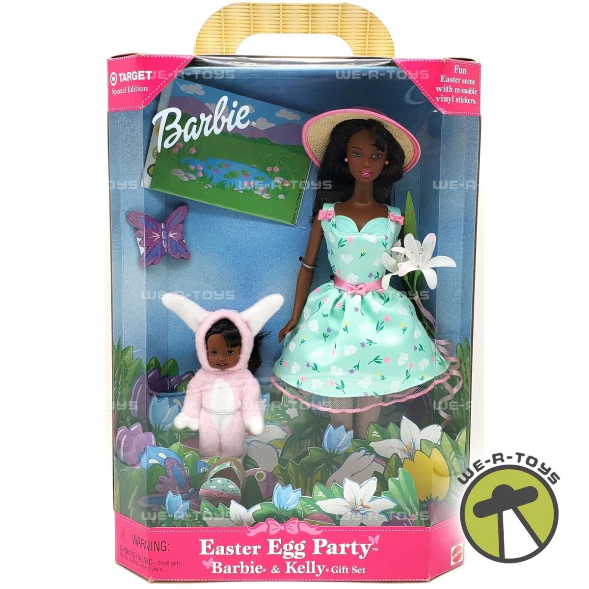 Barbie Easter Egg Party Barbie Kelly Dolls Gift Set African American 25791