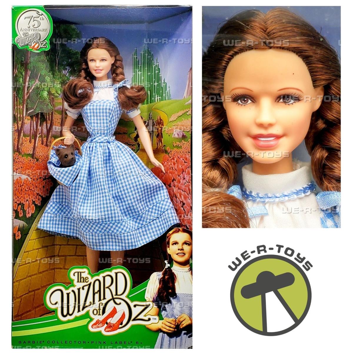 Barbie Collector 75th Anniversary The Wizard of Oz Dorothy Doll Pink Label 2012