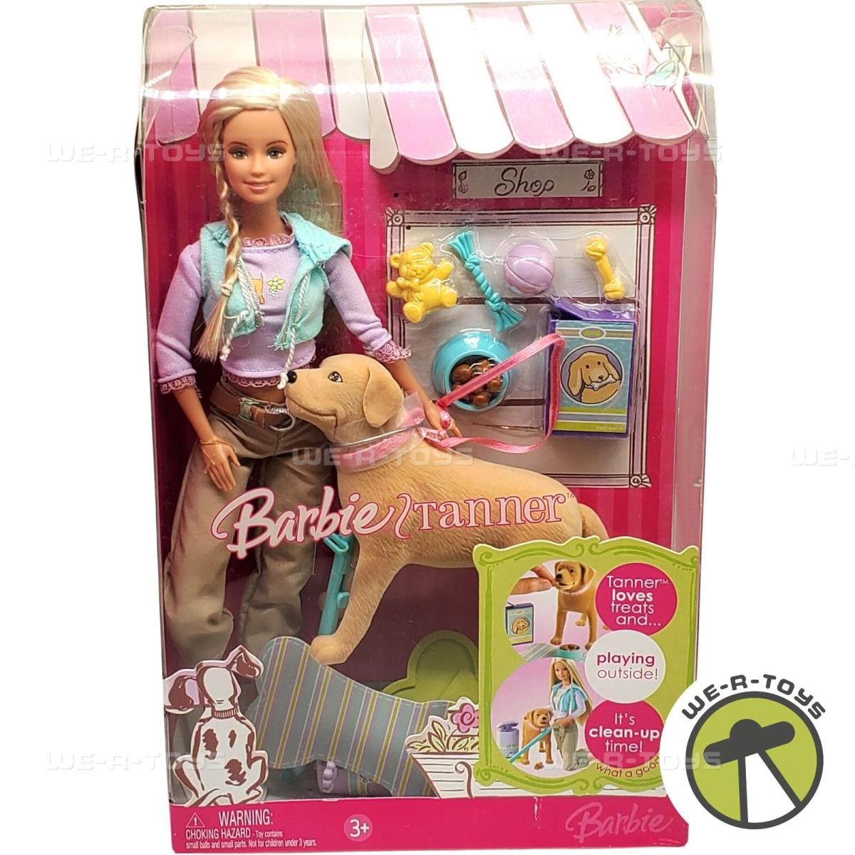 Barbie Doll with Tanner The Dog and Accessories 2006 Mattel J9472