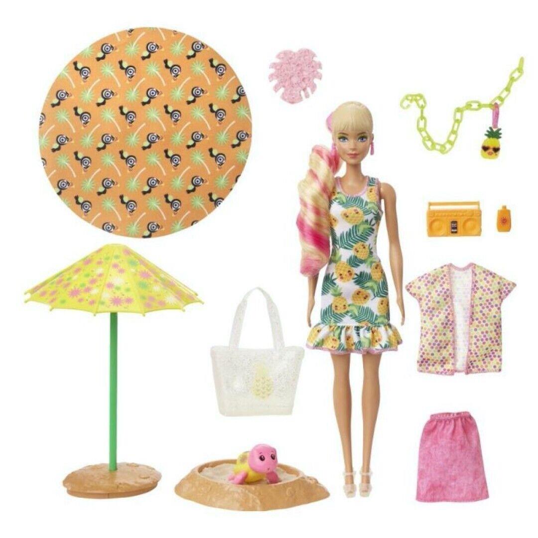 Mattel Barbie Color Reveal Doll Foam Full of Fun Pineapple GTN17