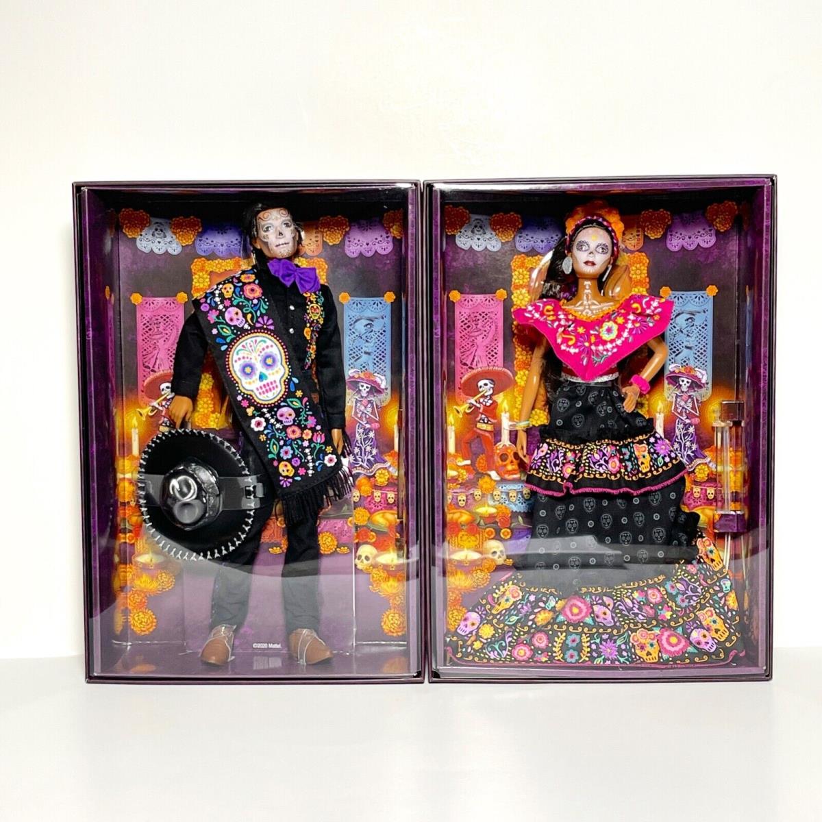 Barbie Signature Ken Dia De Los Muertos Day of The Dead Doll Mattel Set