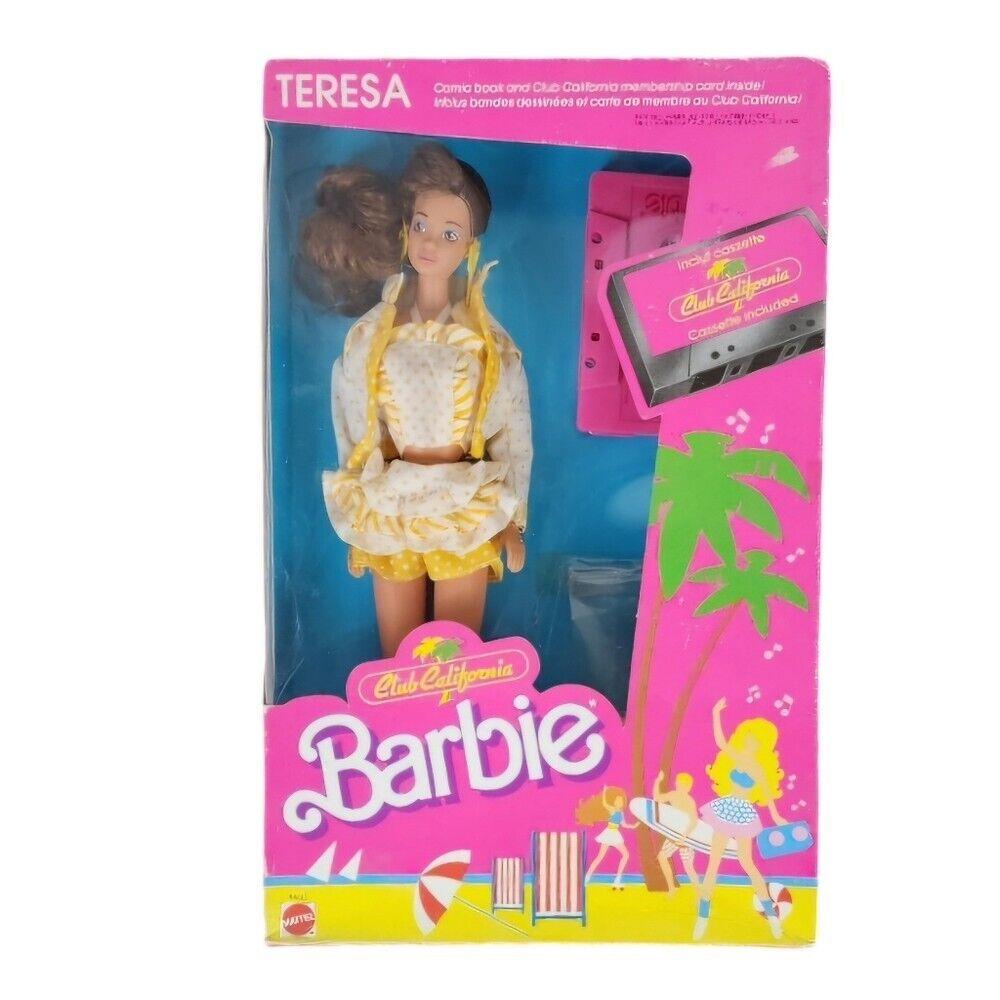 Vintage 1987 Club California Barbie Teresa Doll Deadstock Cassette Included