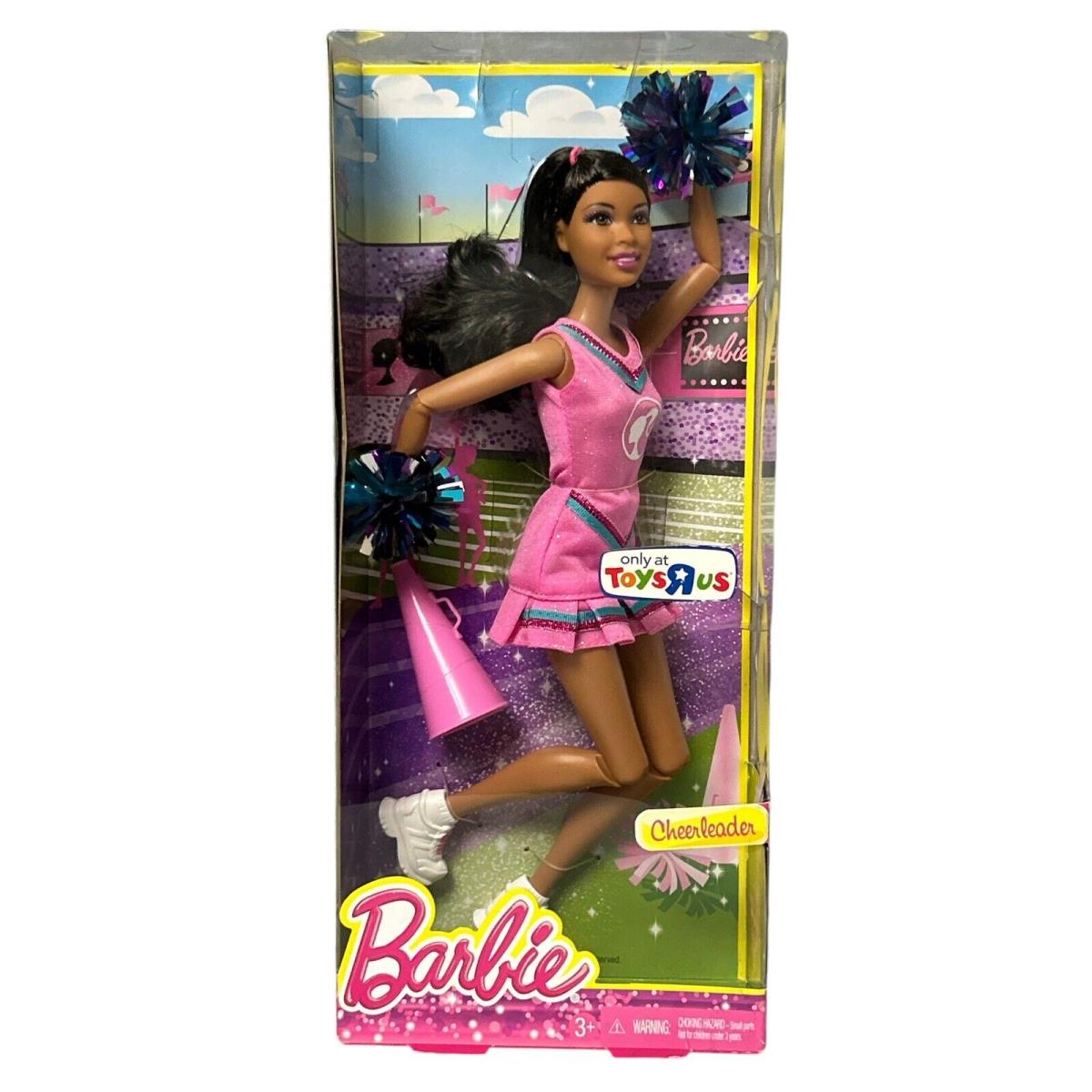 Mattel 2012 Barbie Cheerleader Toys R Us Y7482 Jointed Olive Skin Very Rare