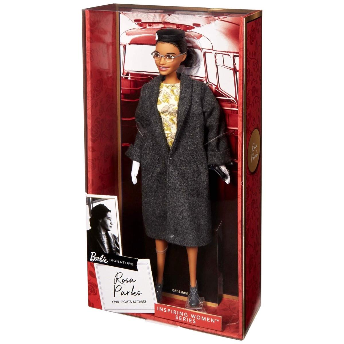 Barbie Inspiring Women Series Rosa Parks Collectible Doll Wearing Fashion