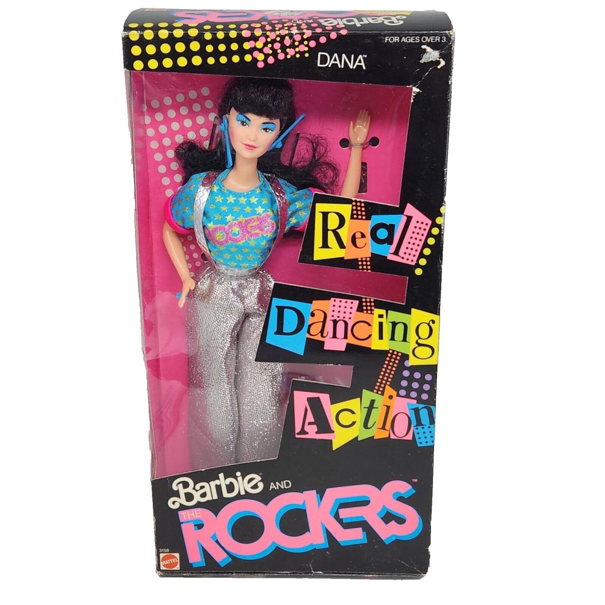 Vintage 1986 Barbie and The Rockers Dana Doll Mattel Box 3158