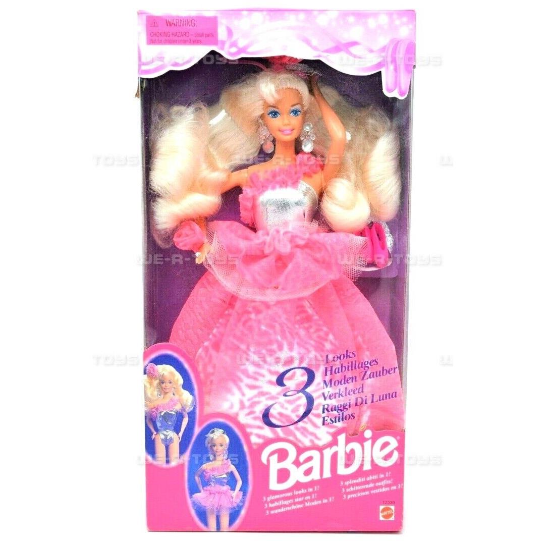 Barbie 3 Looks Doll 1994 Mattel 12339