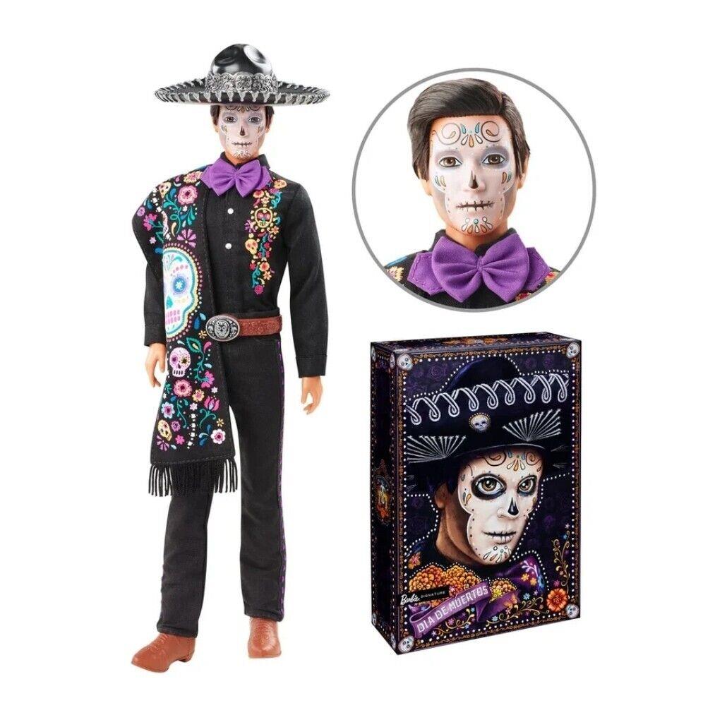 Barbie 2021 Ken Dia De Los Muertos Day of Dead Male Boy Doll Mattel Never Opened