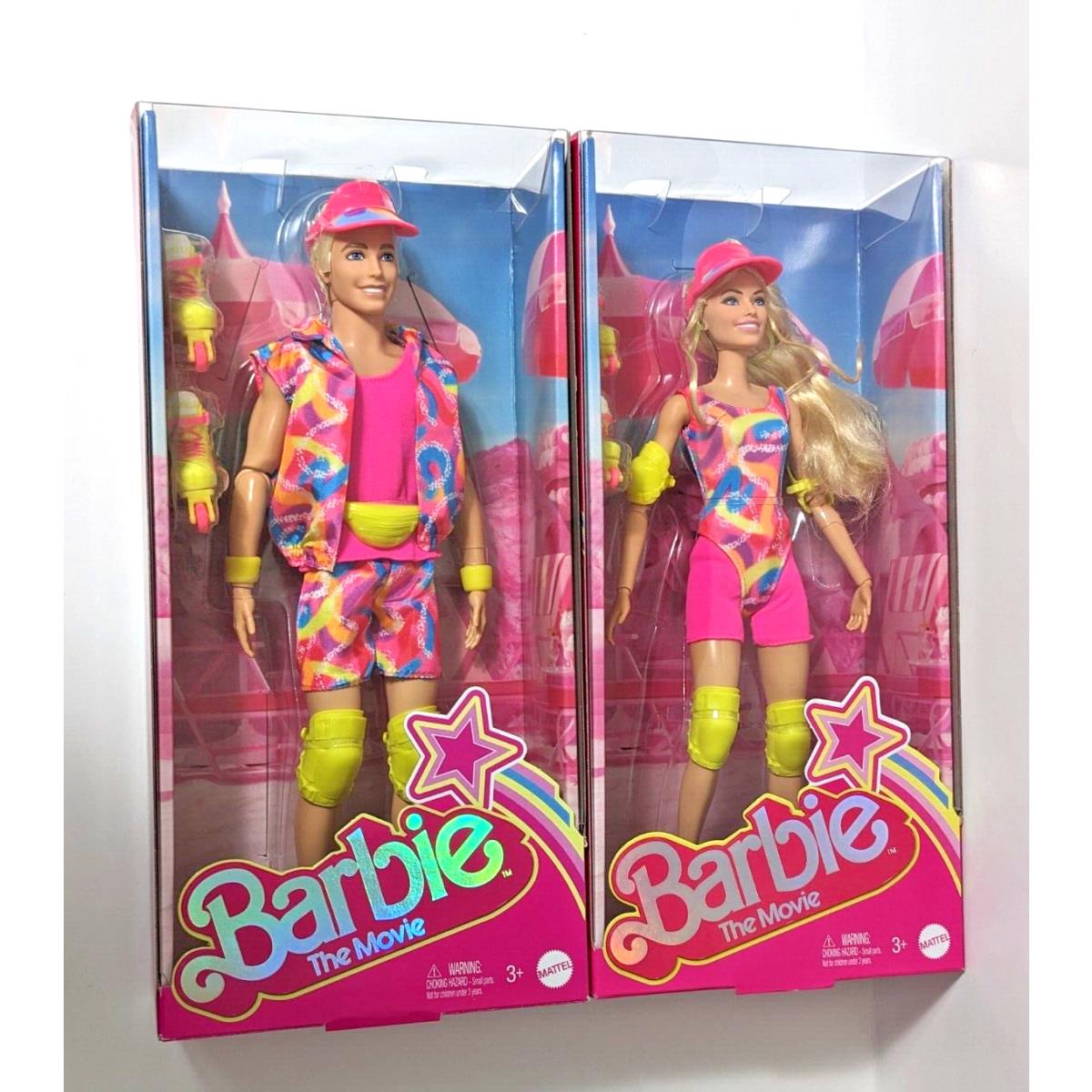 Barbie The Movie In-line Skating Barbie Ken Doll W/neon Outfits Accessories