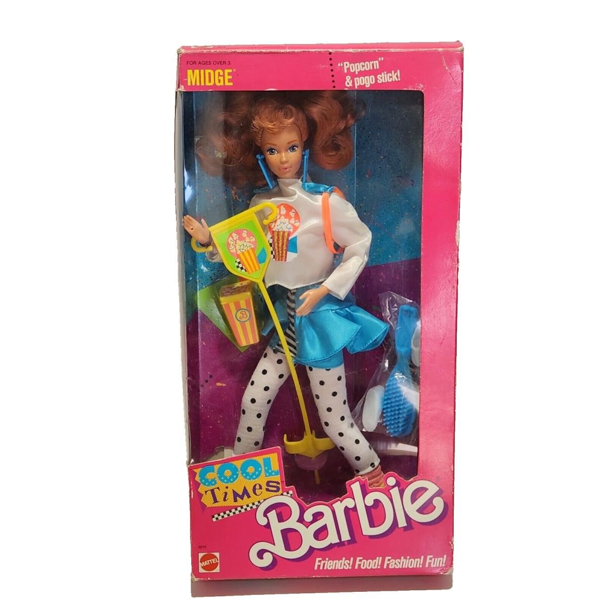 Vintage 1988 Mattel Cool Times Midge Barbie Doll 3216