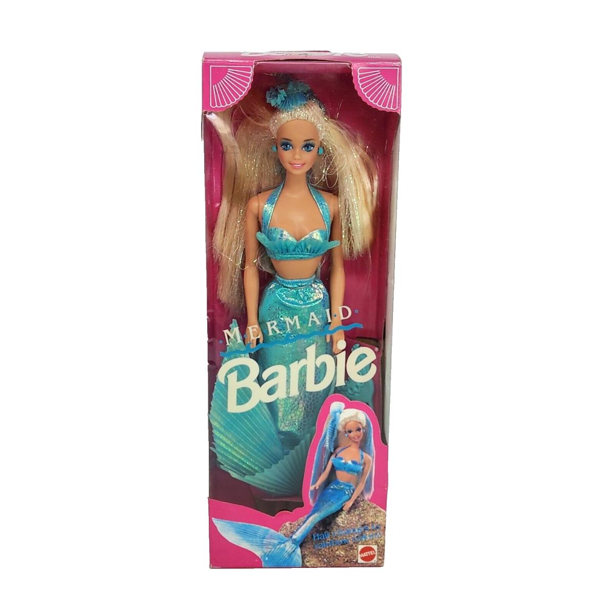 Vintage 1991 Mermaid Barbie Mattel 1434 Box Color Changing Hair