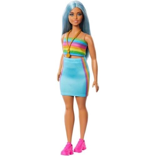 Mattel Barbie Fashionistas Doll 218 with Blue Hair HRH16