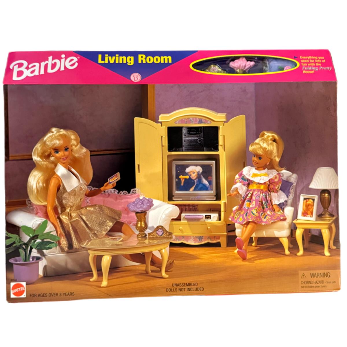 BK Barbie Doll 1996 Living Room Playset Furniture 67553