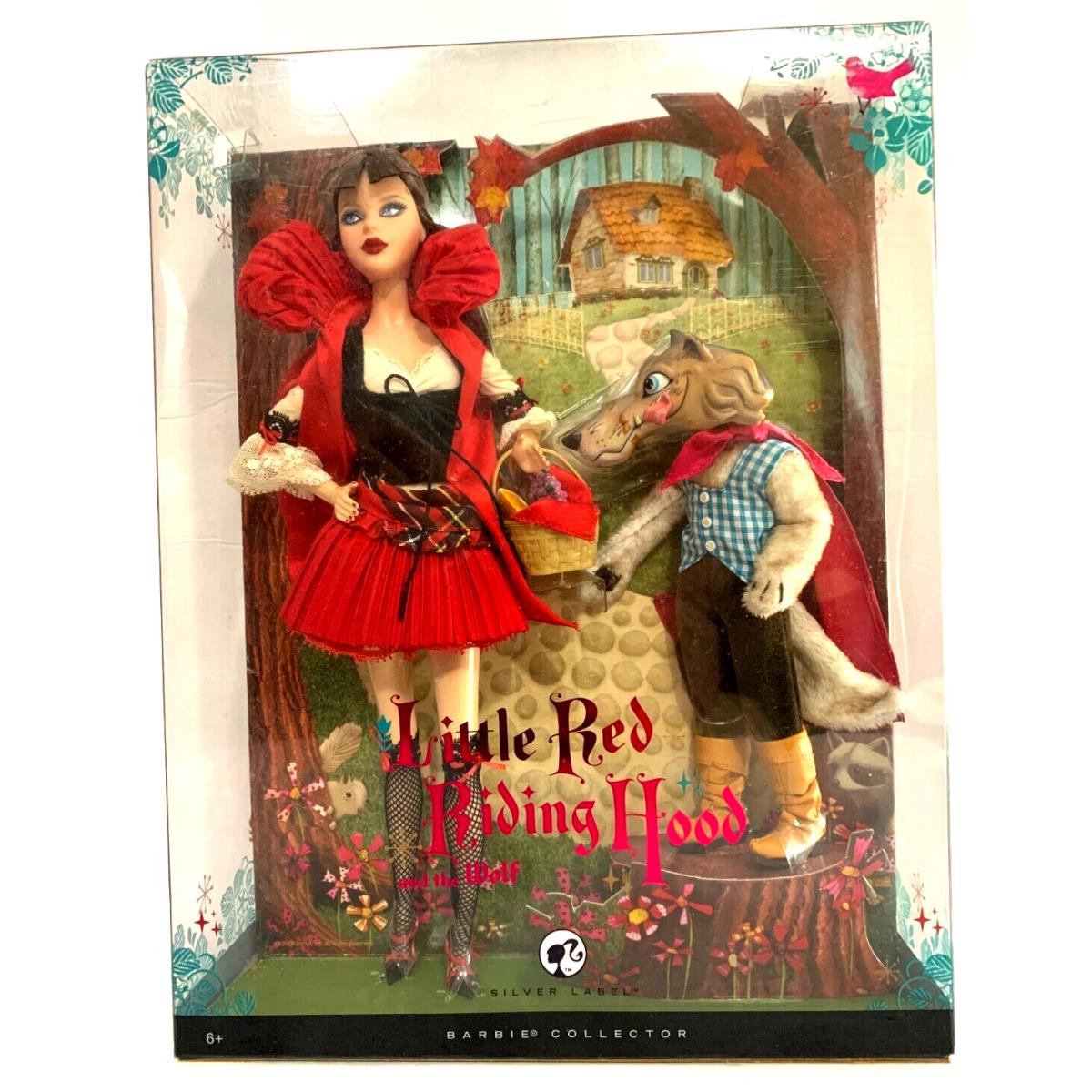 Barbie Little Red Riding Hood with Wolf Collector Doll Silver Label 2008 Mattel