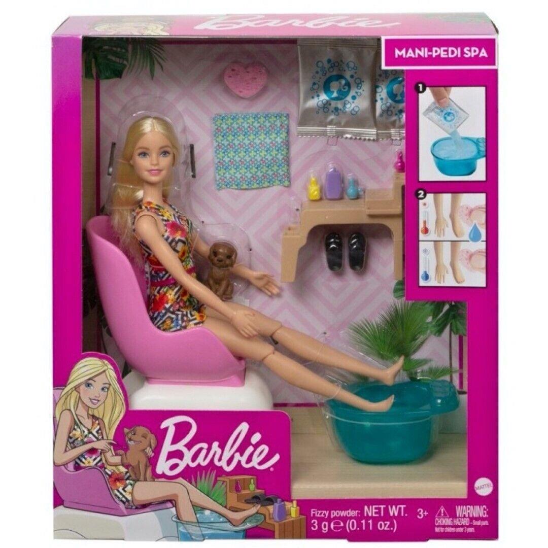 Mattel Barbie Mani-pedi Spa Playset with Blonde Doll GHN07