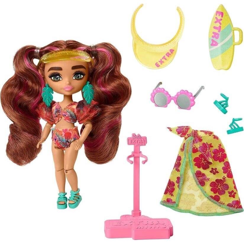 Mattel Barbie Extra Minis in Beachwear HPB18