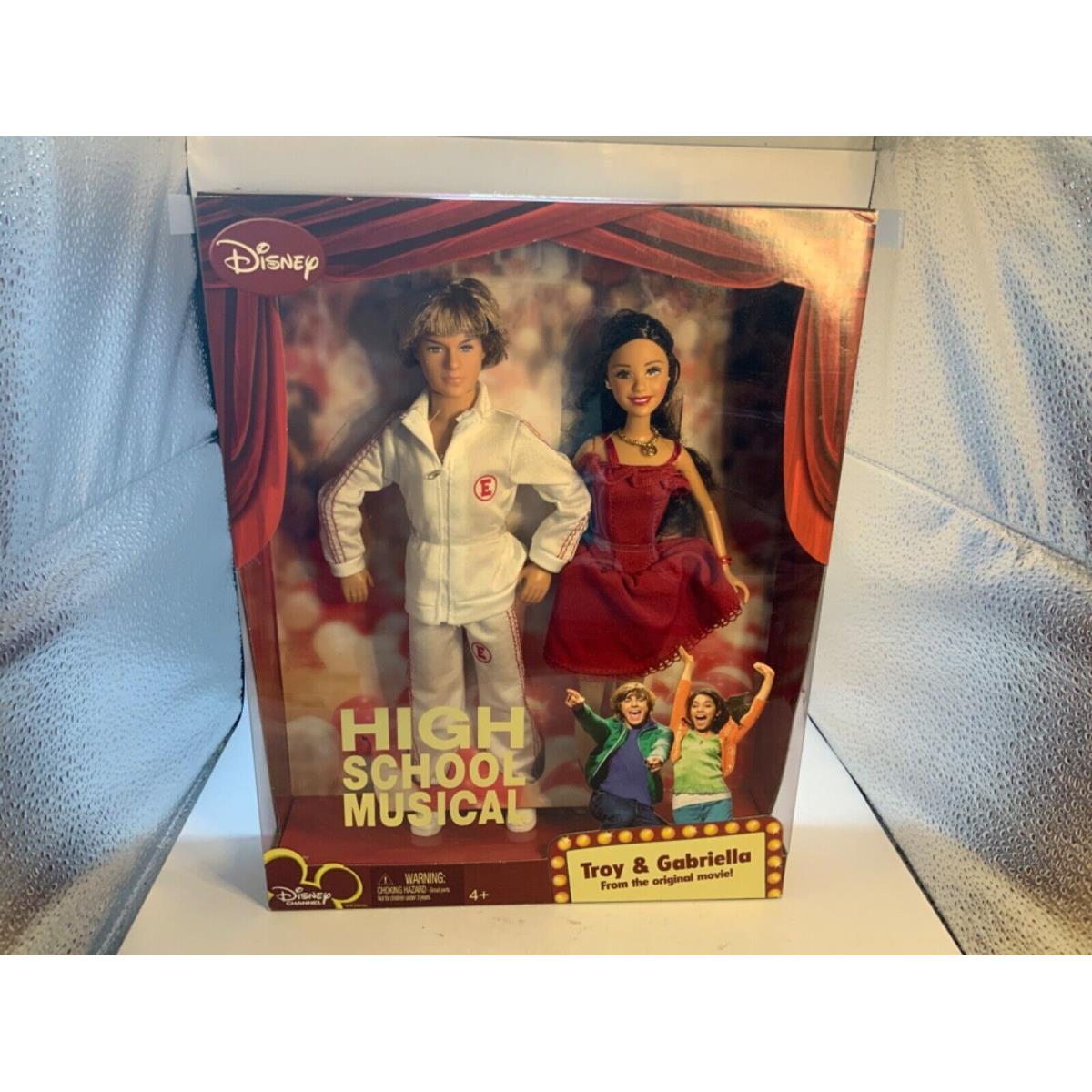 Disney High School Musical Troy Gabriella Barbie Dolls N3904 Mattel 2007 Nob