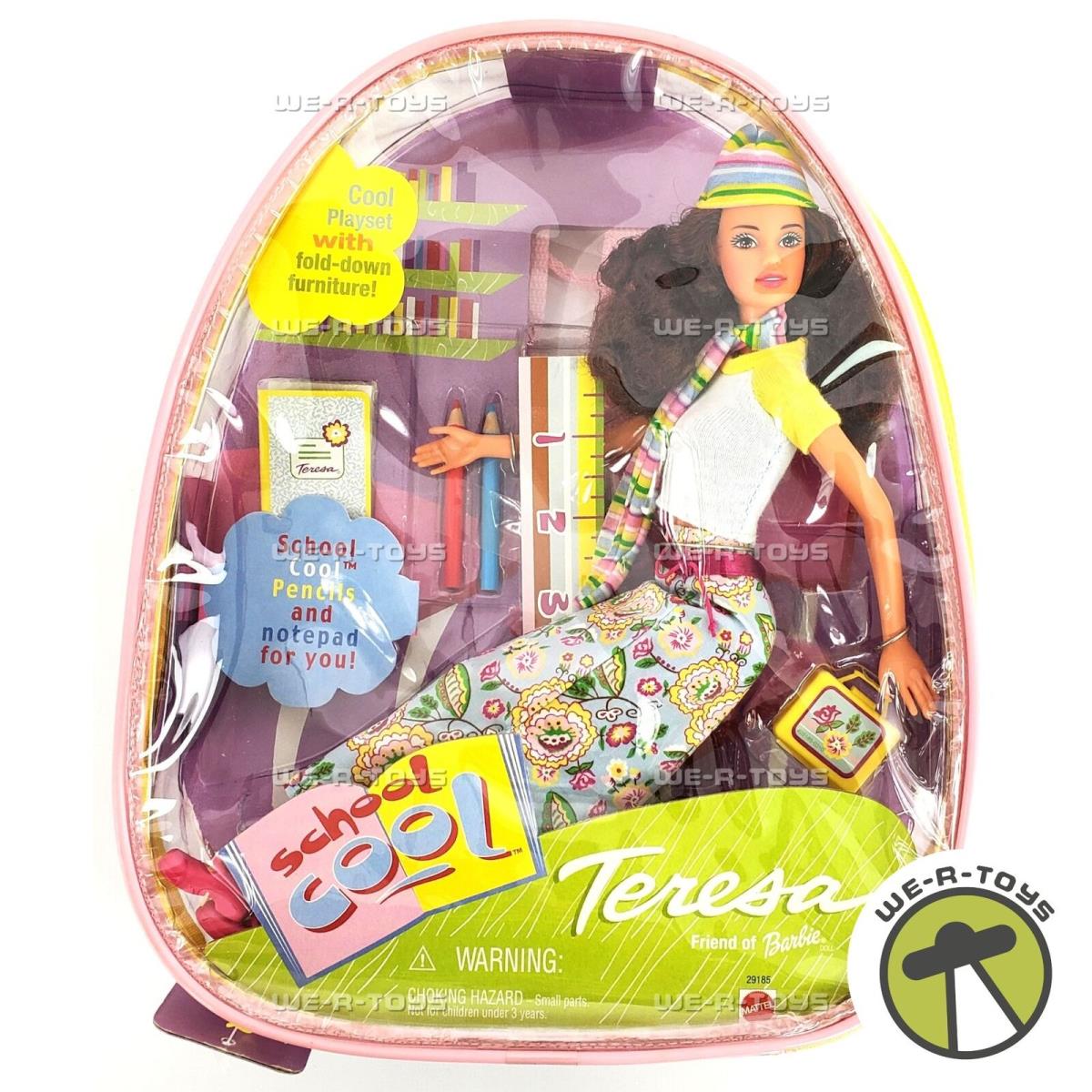 Barbie Teresa School Cool Doll with Playset and Backpack 2000 Mattel 29185