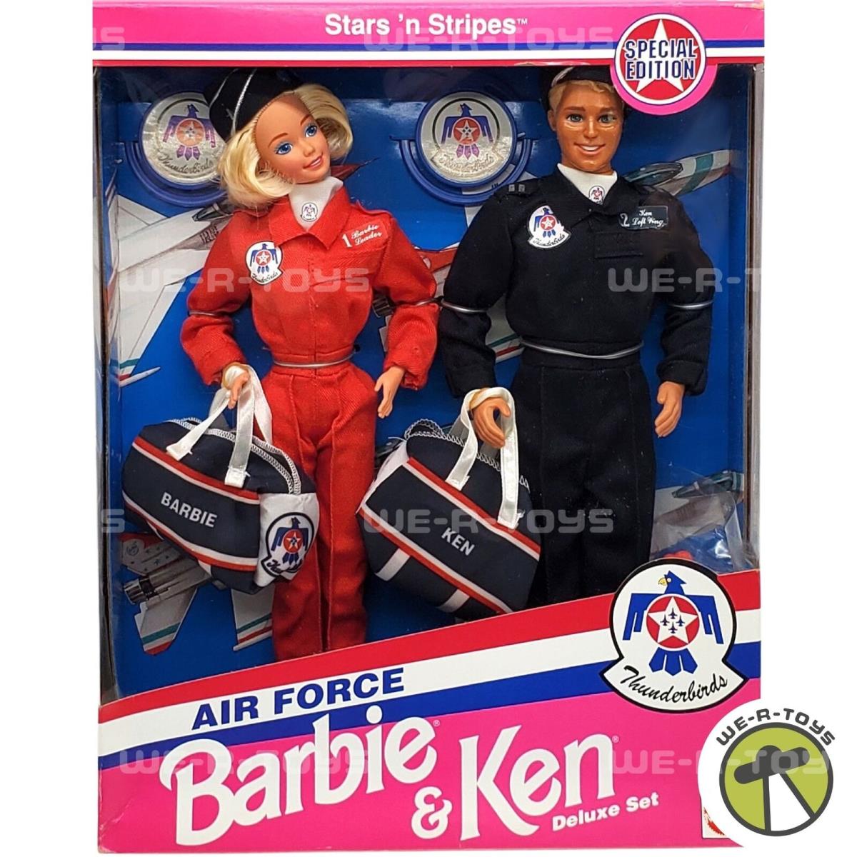 Air Force Barbie and Ken Stars n Stripes Deluxe Set Thunderbirds Mattel 11581