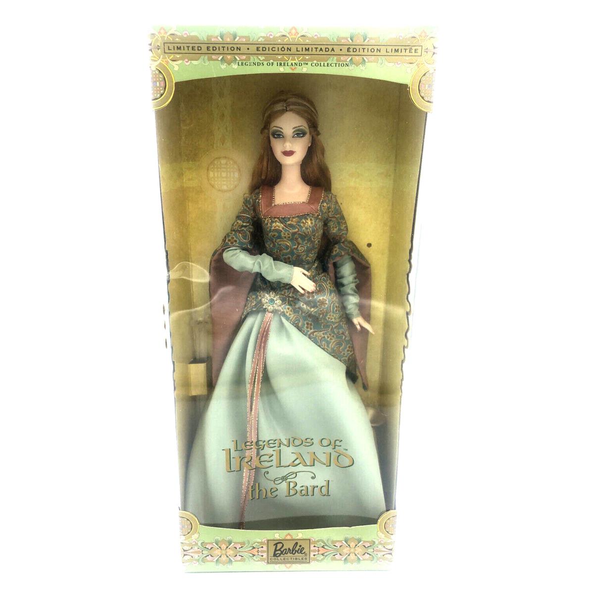 Barbie Legends of Ireland The Bard Doll Limited Edition 2003