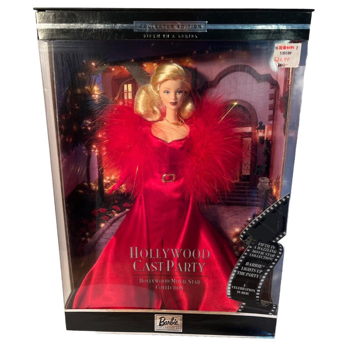 Barbie 2001 Hollywood Cast Party Doll with Red Dress 5 in Series Nrfb B146