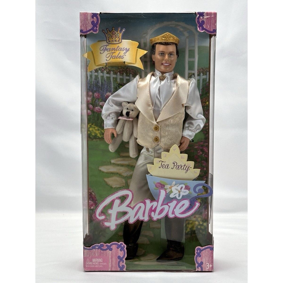 Barbie Fantasy Tales Tea Party Ken Doll 2004 Mattel G6281 Nrfb