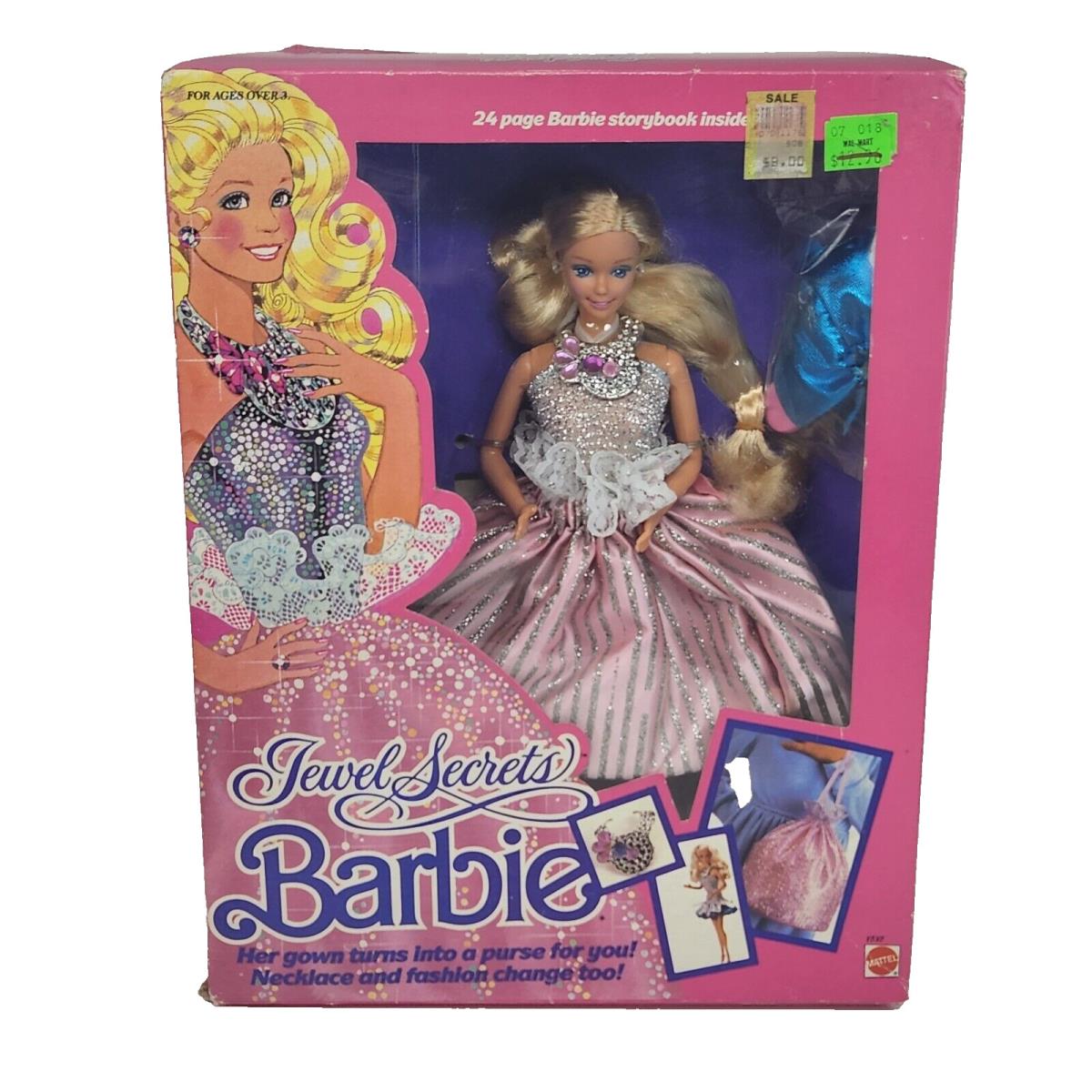 Vintage 1986 Jewel Secrets Barbie Doll 1737 Mattel IN Box