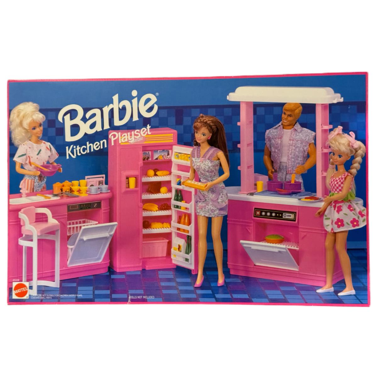 BK B Barbie Doll 1993 Kitchen Playset Furniture 65338