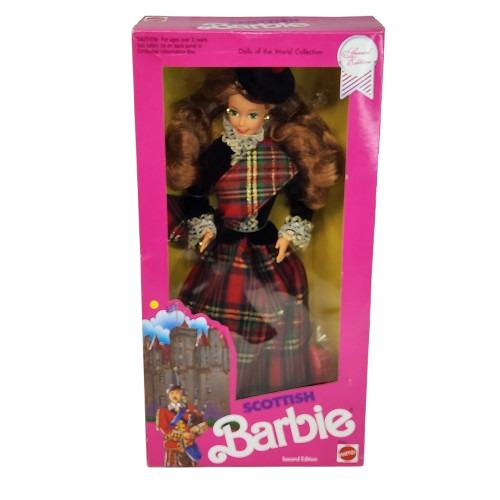 Vintage 1990 Mattel Scottland Scottish Barbie Dolls OF The World 9845