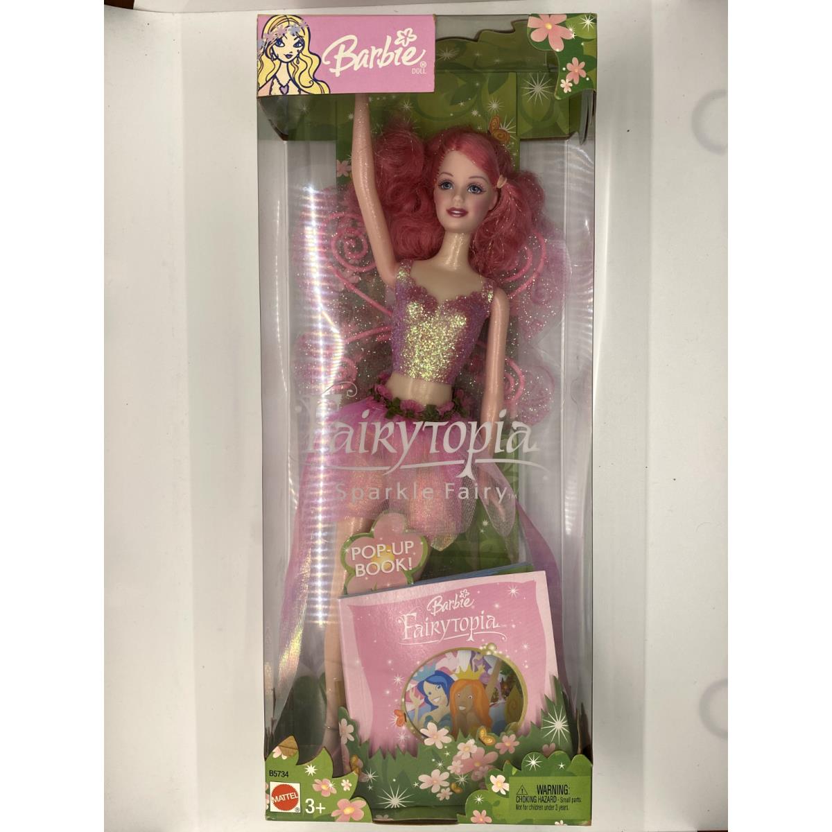 Barbie - Fairytopia Pink Sparkle Vintage 2003 Fairy Fashion Doll in Box