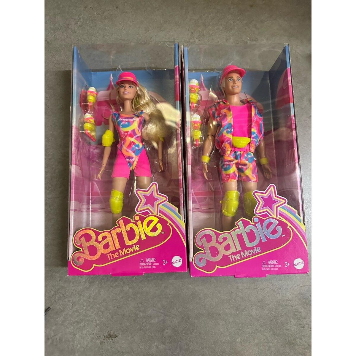 Barbie The Movie Barbie Ken Neon Roller Skating Outfit Doll Set