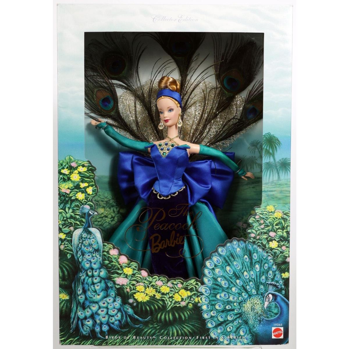 The Peacock Barbie Doll Birds of Beauty Collection - 19365 Nrfb 1998 Mattel